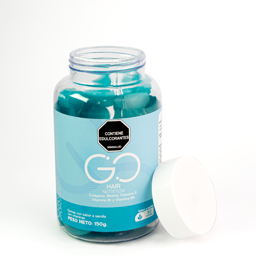 2x1 Gomas de colageno Go Hair 60 gomas